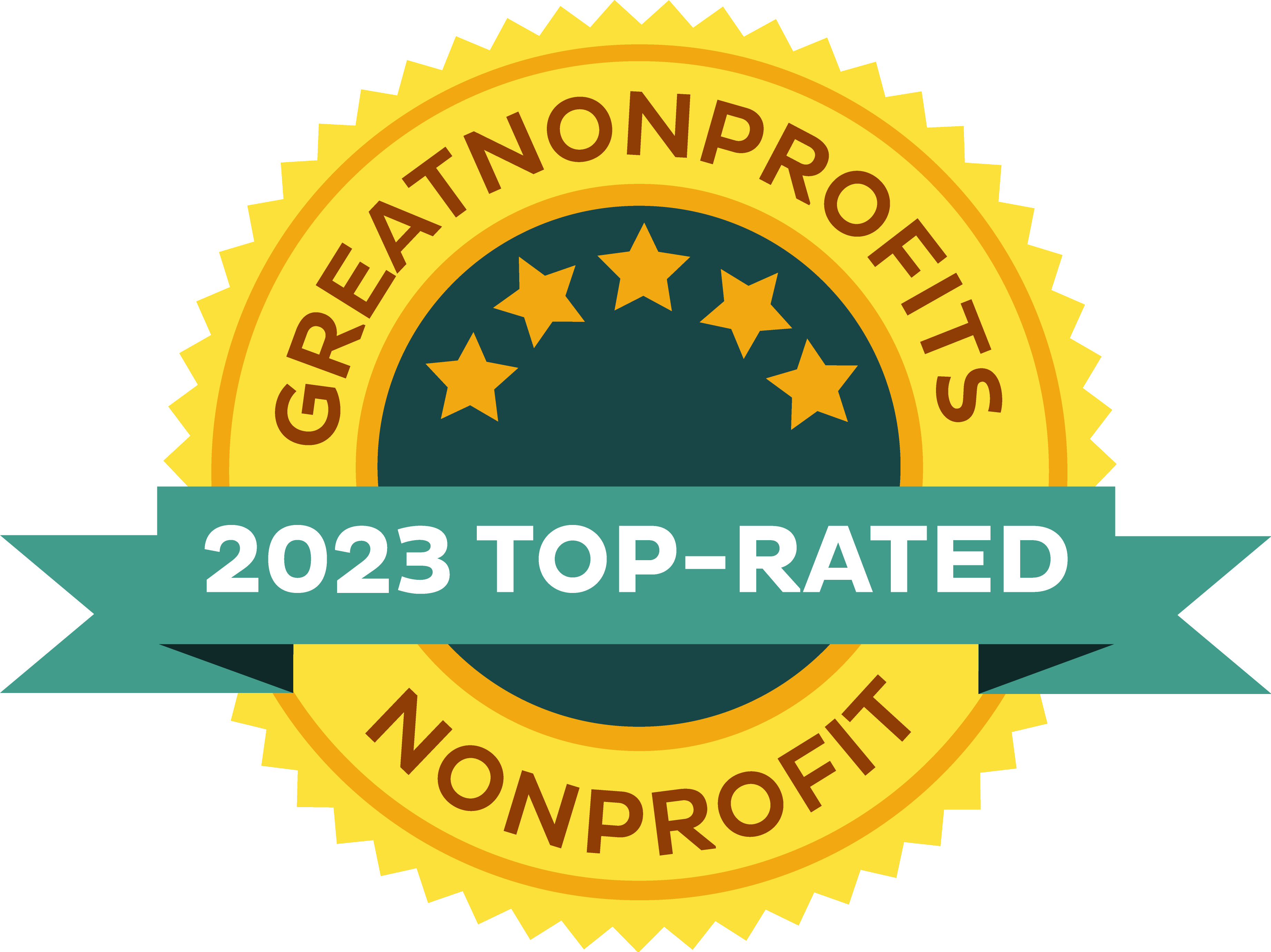 Great Nonprofits 2023 top-rated seal