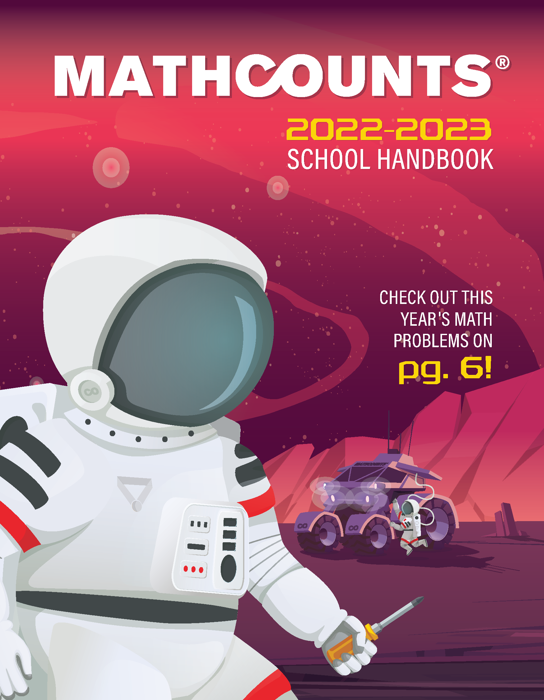 2022-2023 Handbook Cover (astronaut & rover on front)