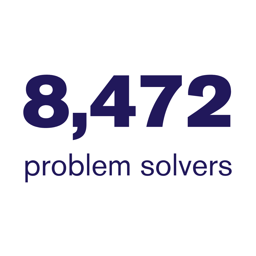 8,472 problem solvers